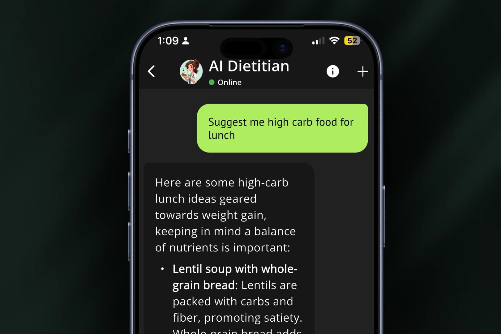 Chat with AI Nutritionist